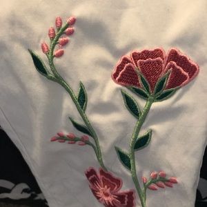 Jaanuu scrub pants with adorable floral print